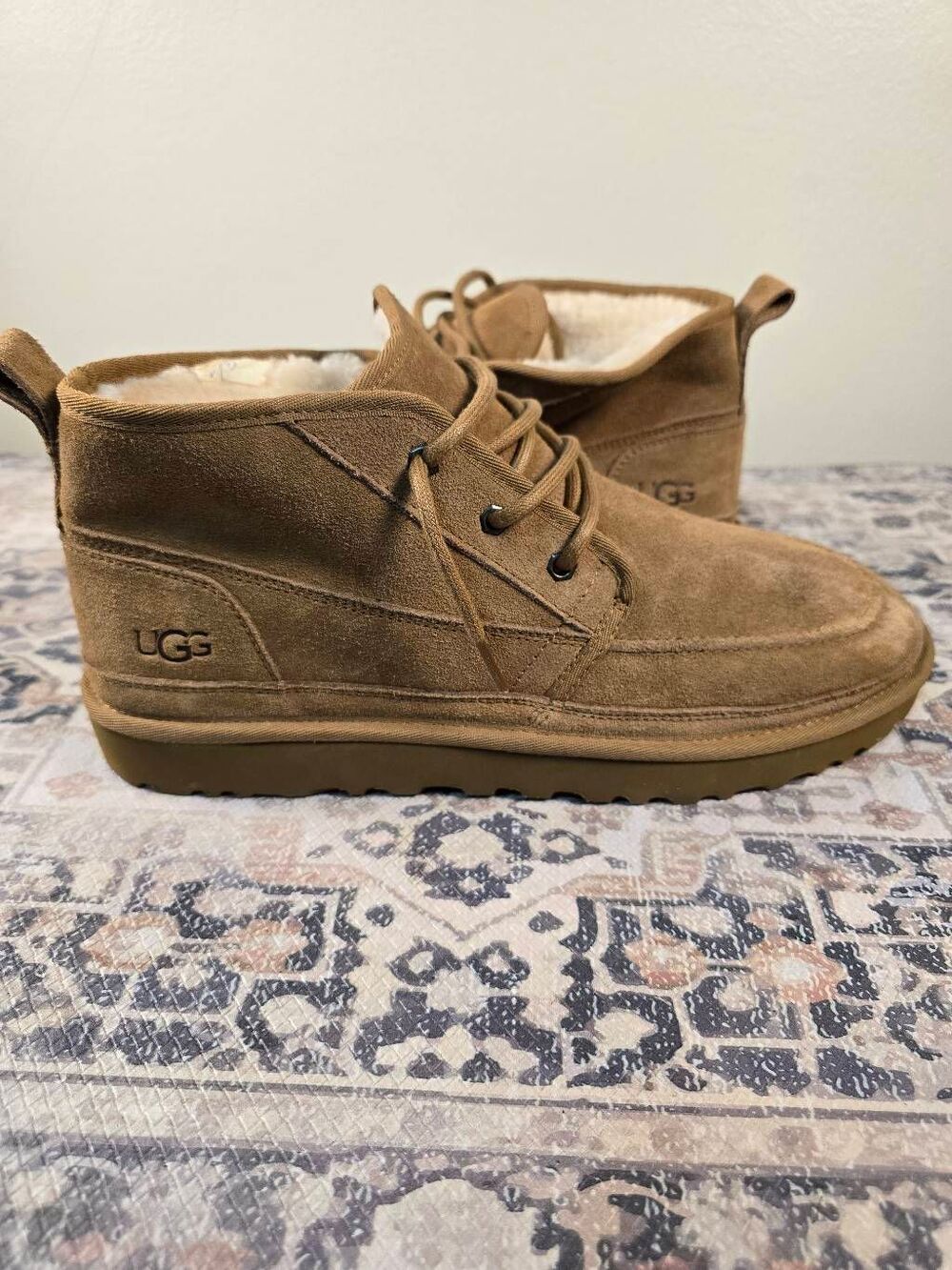 UGG Neumel Moc Suede Chukka Boots Brown 1121645 Men's Size 11 Comfy Warm Shoes